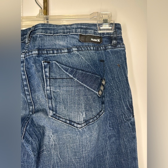 Hurley Blue Super Skinny Jeans with Distressed Details size 9 - Picture 3 of 10